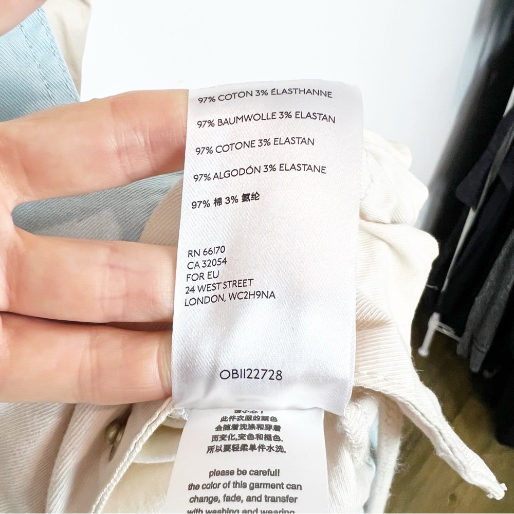 ANTHROPOLOGIE CATELYN OFF-WHITE COLOR BLOCK UTILITY ANORAK JACKET SZ SMALL - Picture 7 of 11